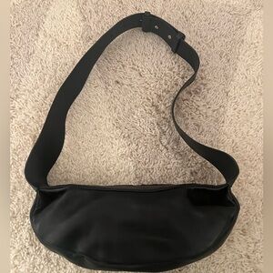 COS  Black Leather Cross body Handbag